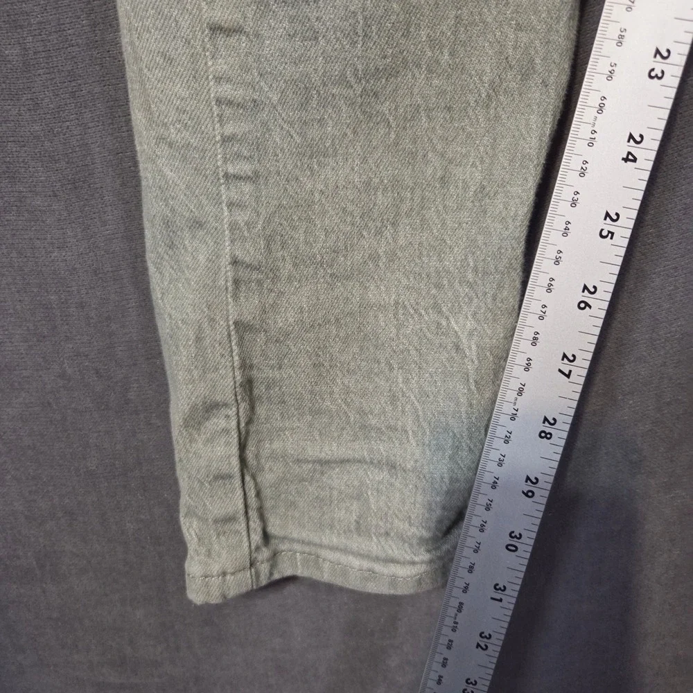 Levi's 512 Slim Taper Jeans Mens 32x34 Sage Green Denim Pants 28833-0614